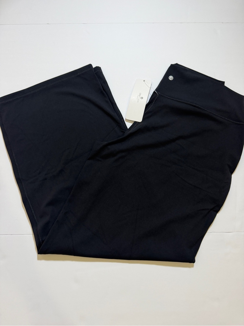 CRZ YOGA Black High-Waist Wide Leg Pants